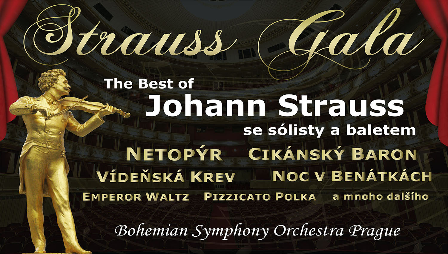 Johann Strauss: Operetní Gala - Smetanova síň 07.07.2017