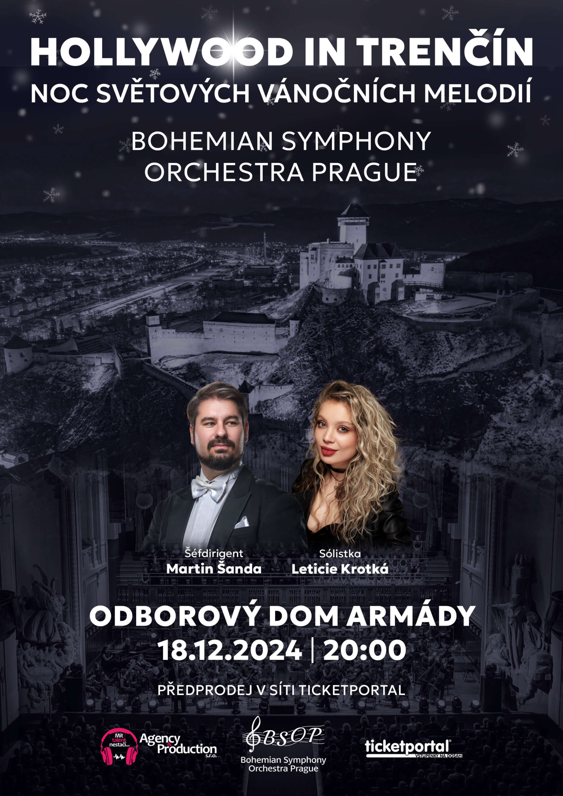 Hollywood in Trenčín 18.12.2024 Bohemian Symphony Orchestra Prague (BSOP)